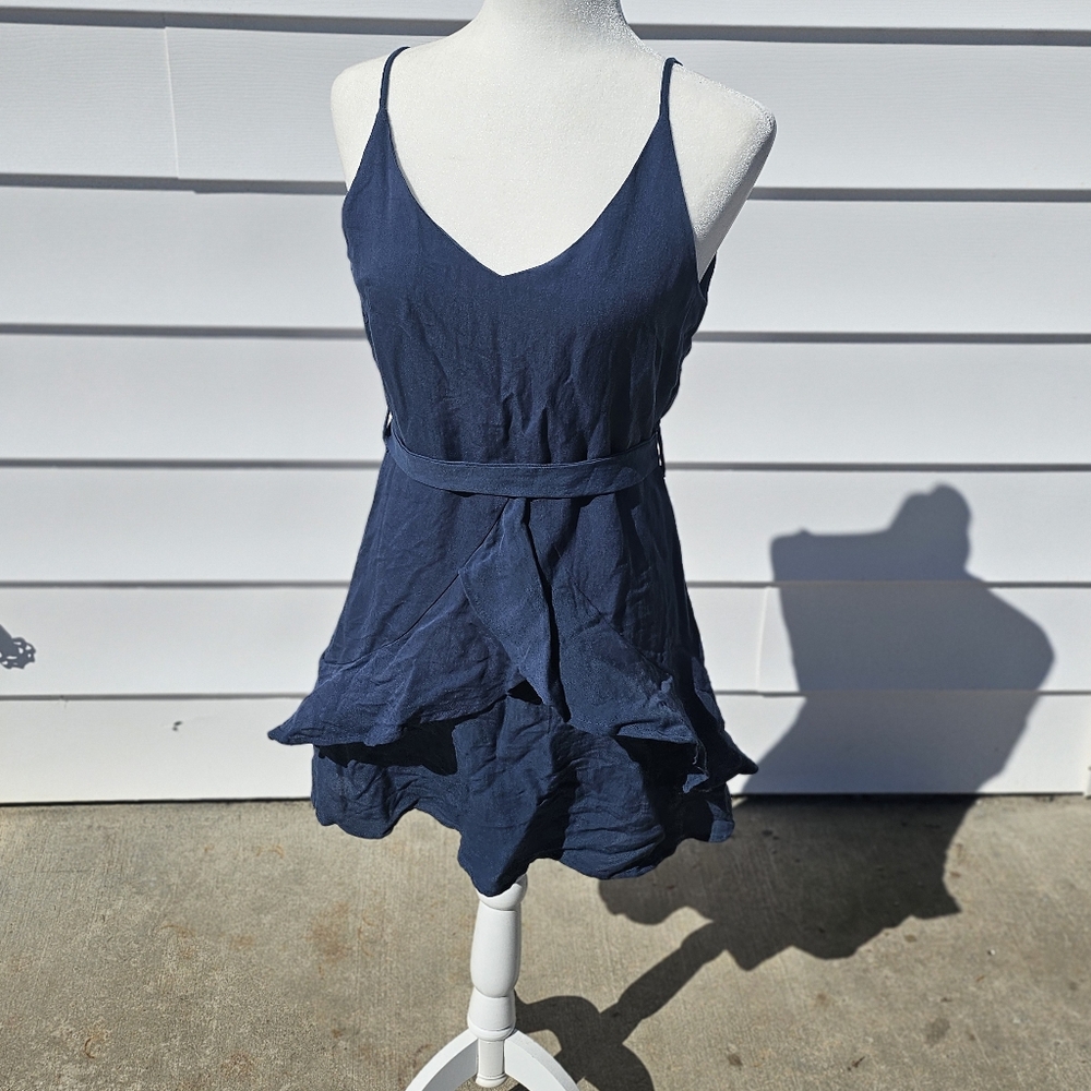 Navy Blue Sleeveless Dress